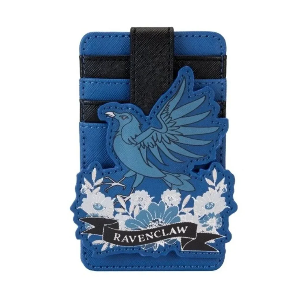 Loungefly Harry Potter Ravenclaw House Floral Tattoo Cardholder ID Wallet NWT